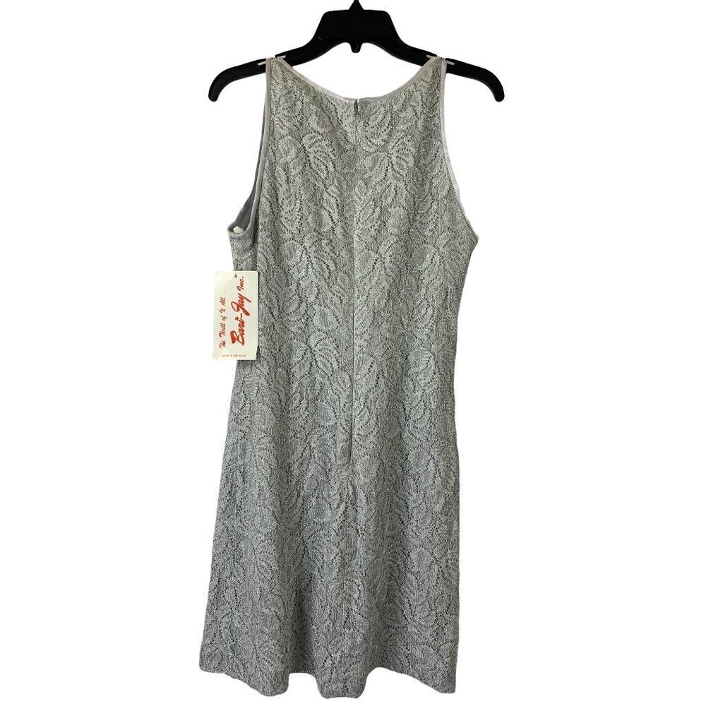 Bari Jay Women's Slithering Silver Evening Dress - Picture 2 of 6